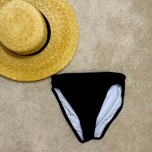 Michael Kors high waisted black bikini bottoms